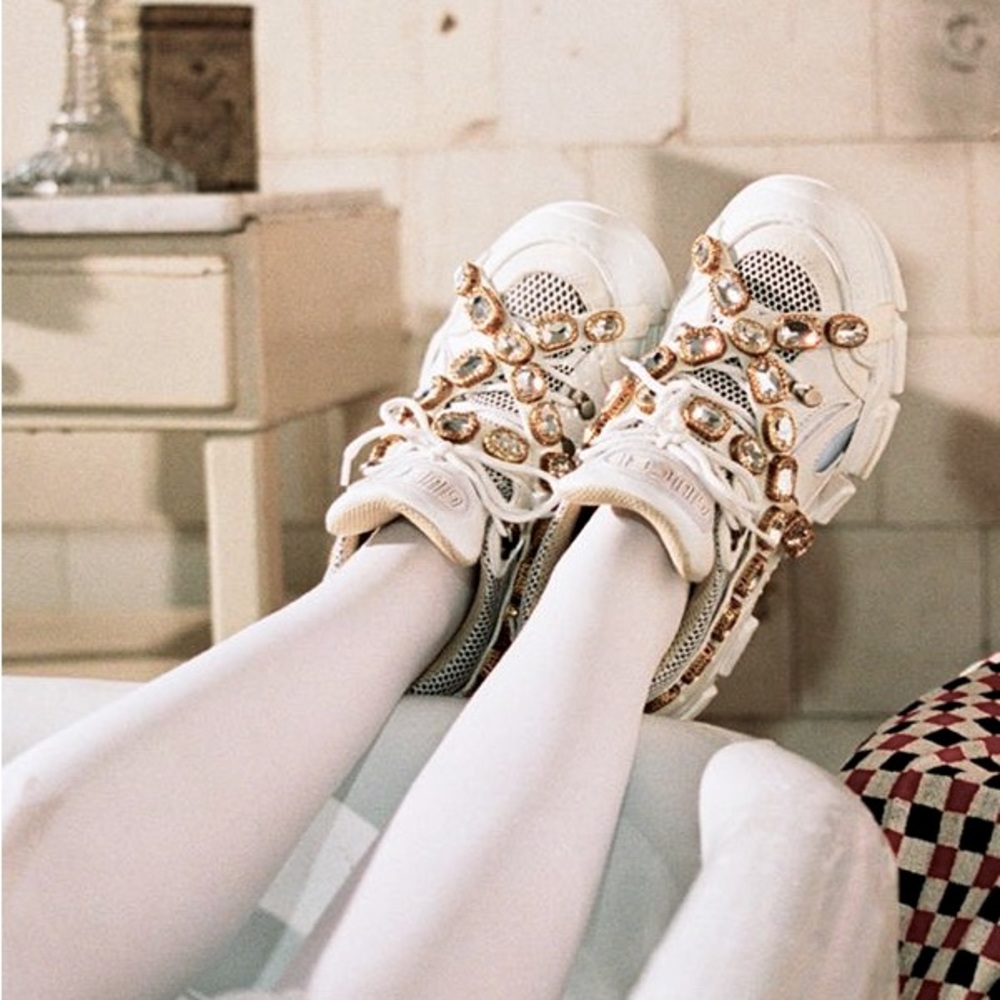 Gucci Flashtrek Sneakers With Removable Jewels